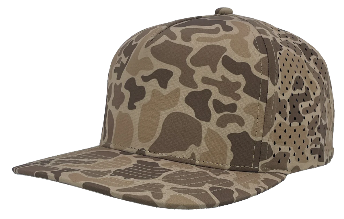 Old school brown camo hunting hat