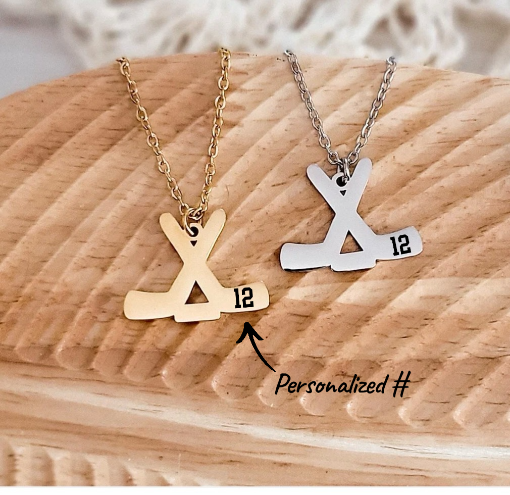Ice Hockey Pendant Necklace