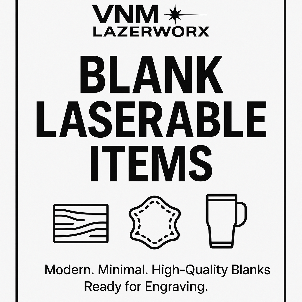 Blank laserable items