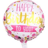 Happy Birthday Party Aluminum Foil Balloons 18"