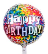 Happy Birthday Party Aluminum Foil Balloons 18"