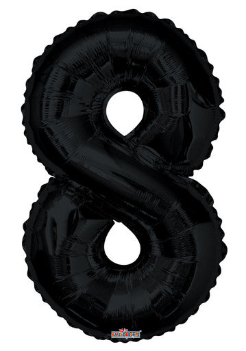 34" Black Foil Number