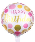 Happy Birthday Party Aluminum Foil Balloons 18"