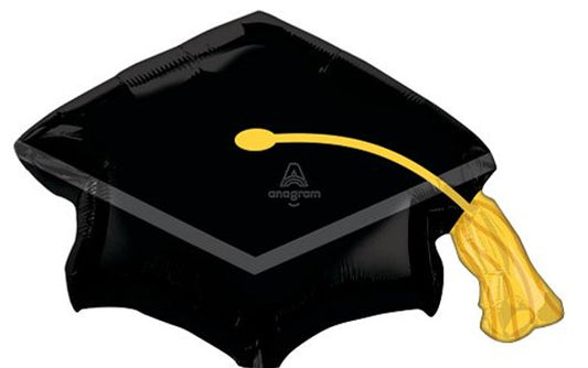 31" Grad Cap Black