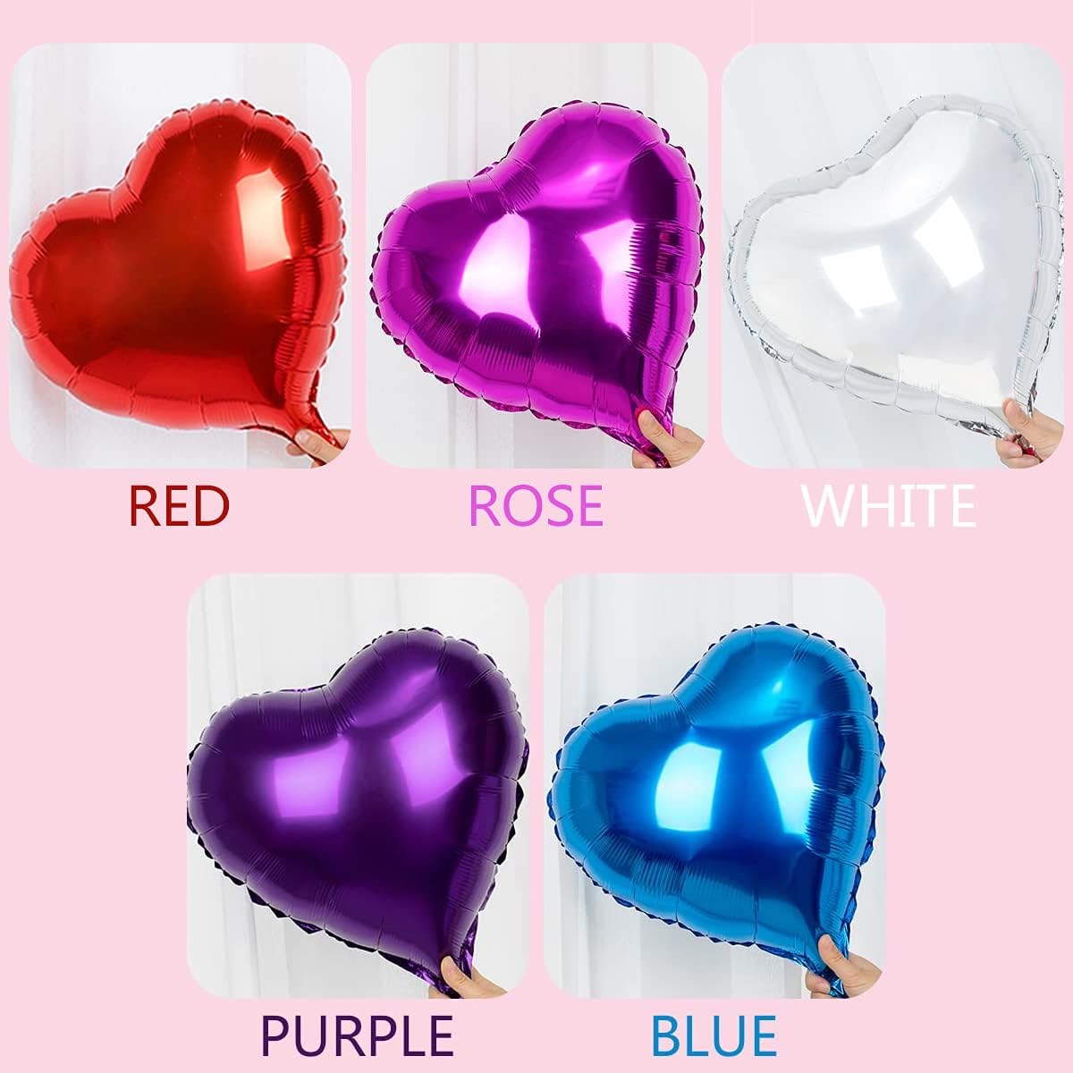 18" Foil Heart Shaped Balloons