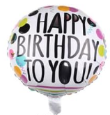 Happy Birthday Party Aluminum Foil Balloons 18"