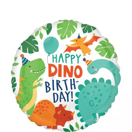 18" Dino-Mite Birthday Balloon