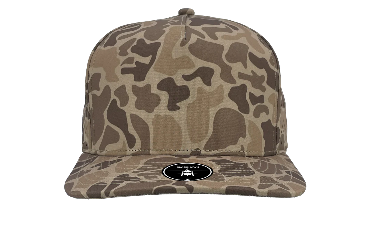 Old school brown camo hunting hat