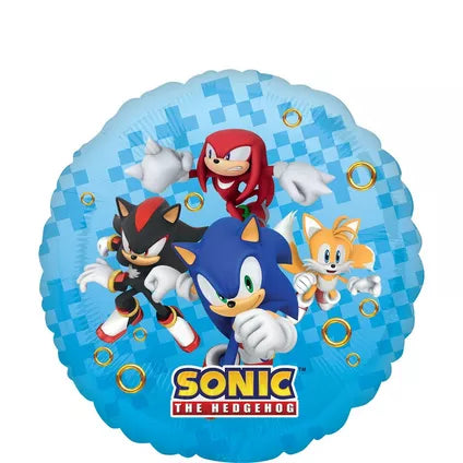 18" Sonic the Hedgehog Round Foil Balloon