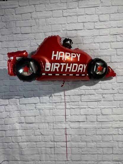 43" Happy Birthday Racing Car