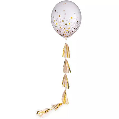 1ct, 24in, Confetti Balloon with Tassel Tail