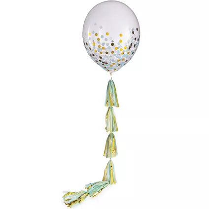 1ct, 24in, Confetti Balloon with Tassel Tail