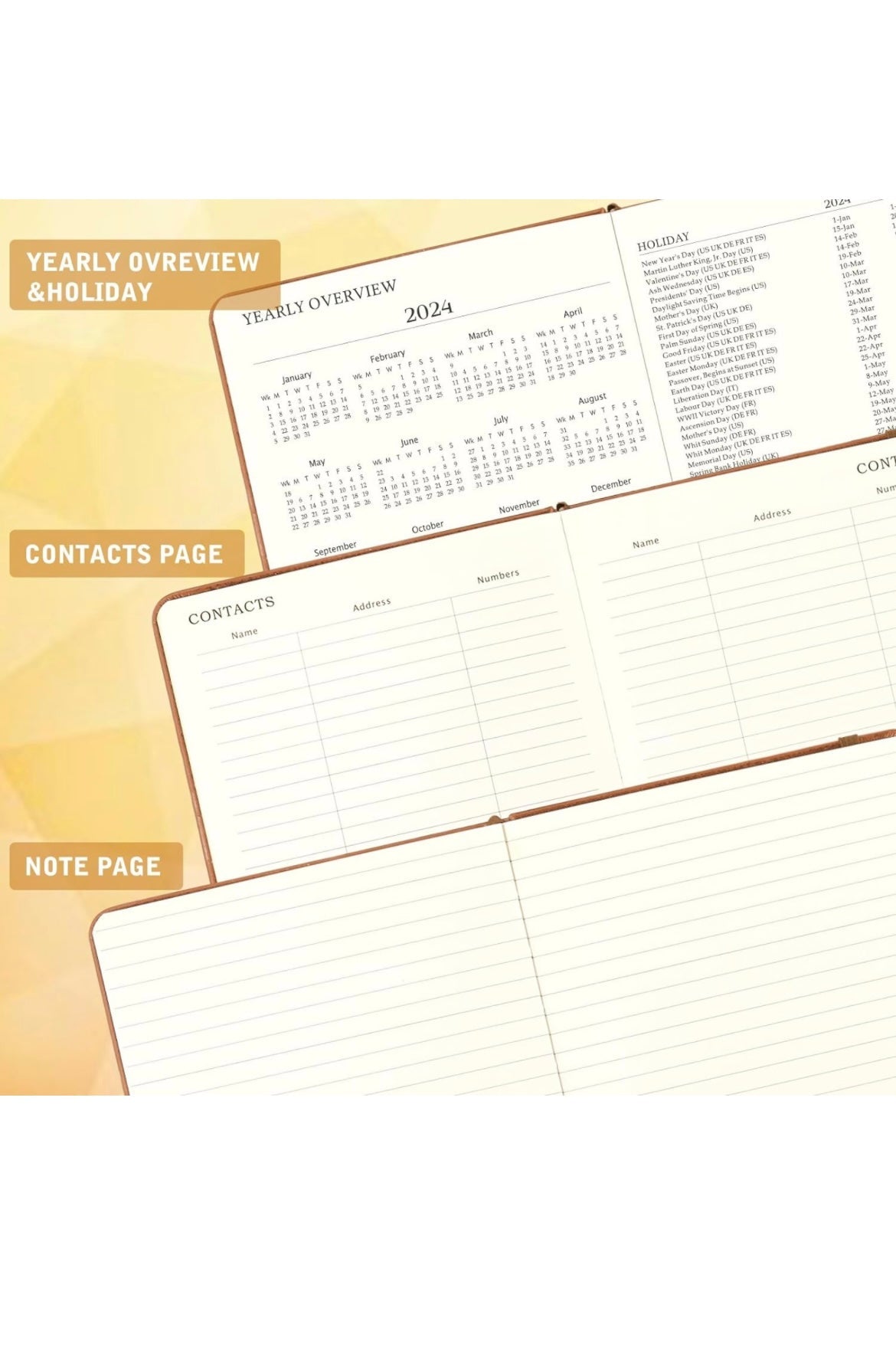 Customized 2024 planner book