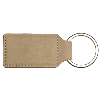 Leatherette keychain blanks (5 pack)
