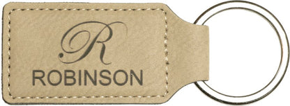 Leatherette keychain