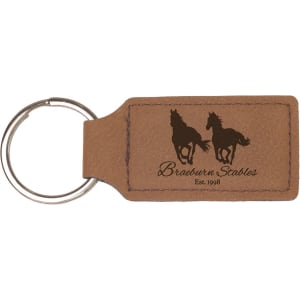 Leatherette keychain