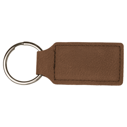 Leatherette keychain blanks (5 pack)