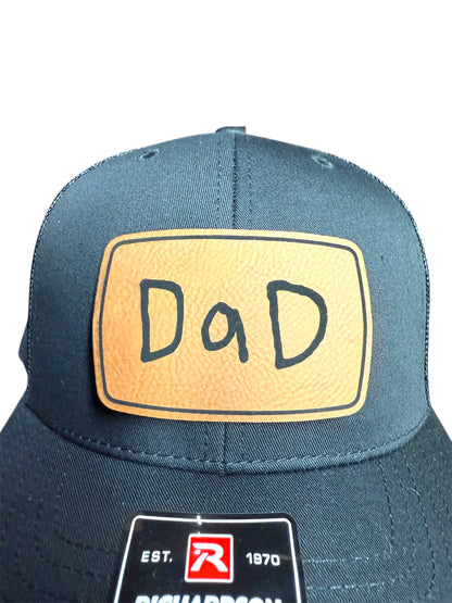 Handwritten Leatherette Patch Hat