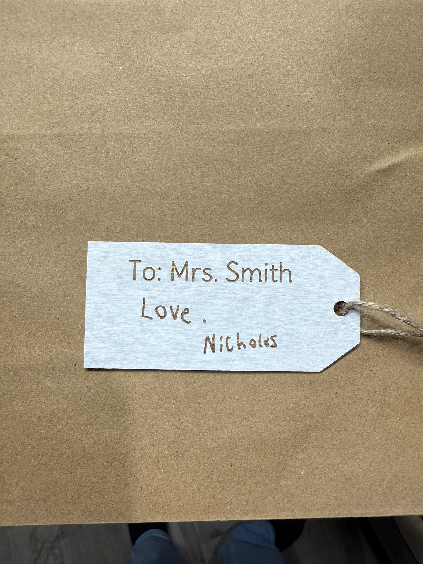Custom gift tags