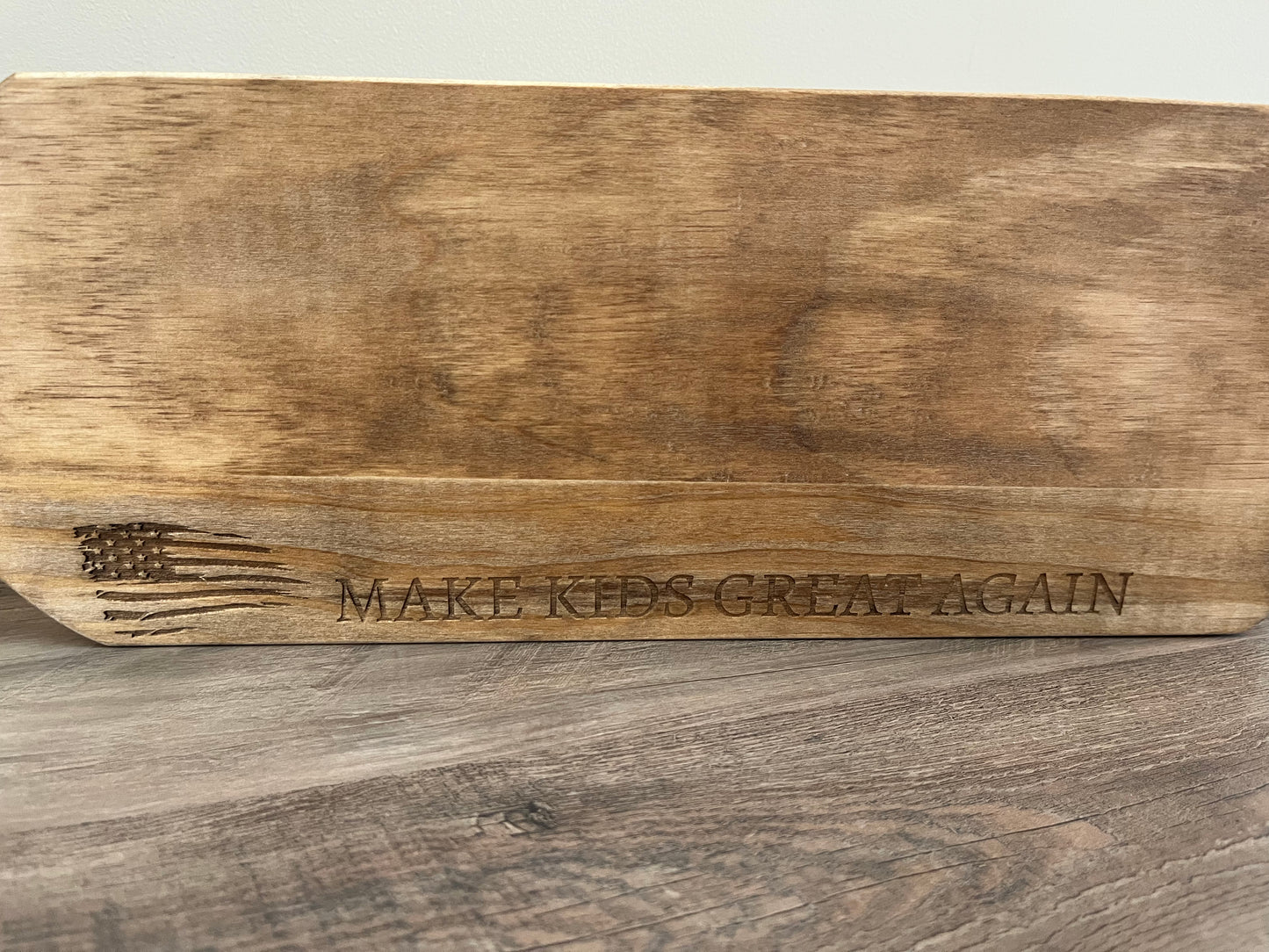 Make kids great again wood paddle