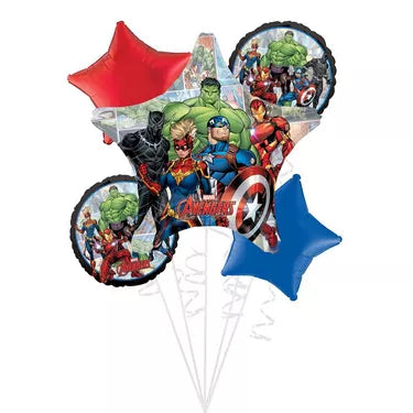 5pc - Marvel Avengers Unite Foil Balloon Bouquet